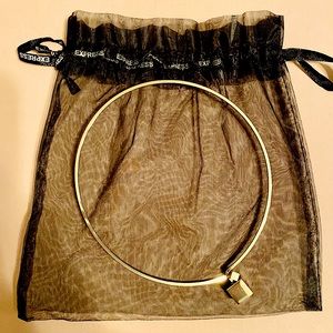 Express Gold Necklace with Cube pendant